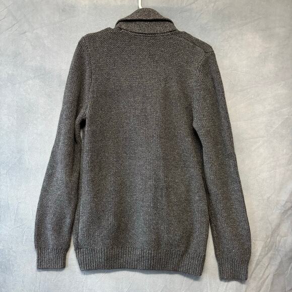 H&M Heavy Cable Knit Sweater Cardigan Double Breasted Preppy Fisherman Medium - Picture 2 of 13